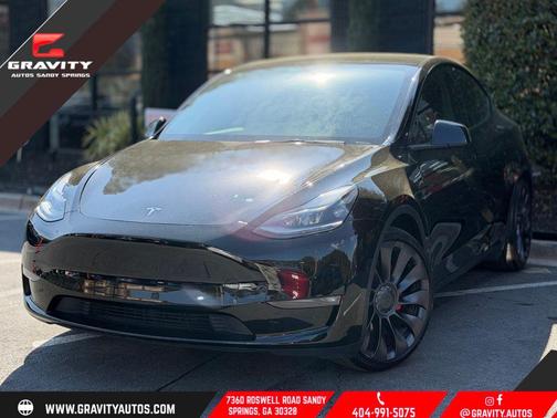 Black 2021 Tesla Model Y Performance