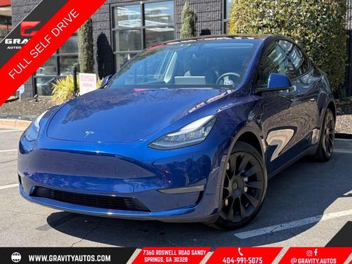 Deep Blue Metallic 2021 Tesla Model Y Long Range Dual Motor All-Wheel Drive