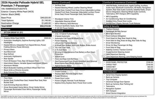 2026 Hyundai SANTA FE HEV SEL Premium