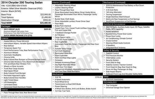2014 Chrysler 200 Touring