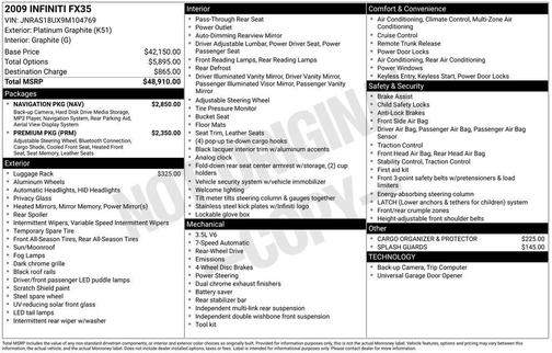 2009 INFINITI FX35 Base