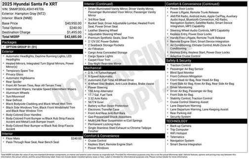 2025 Hyundai SANTA FE XRT