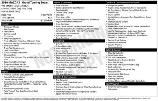 2016 Mazda Mazda3 s Grand Touring