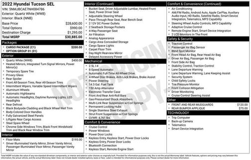 2022 Hyundai TUCSON SEL