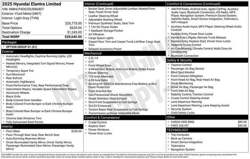 2025 Hyundai ELANTRA Limited