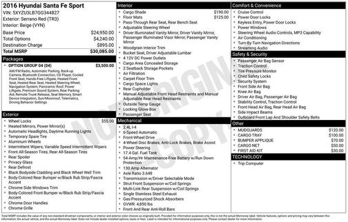 2016 Hyundai Santa Fe Sport 2.4L