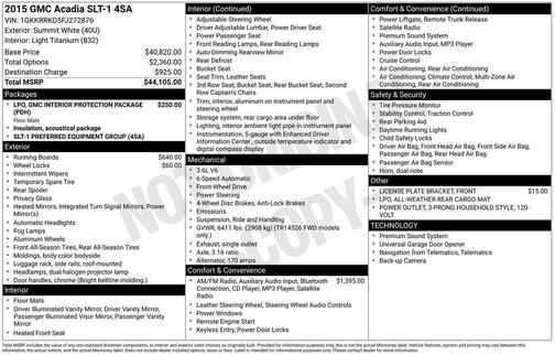 2015 GMC Acadia SLT-1