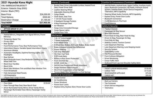 2021 Hyundai KONA NIGHT