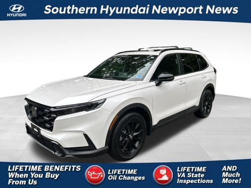 Platinum White Pearl 2025 Honda CR-V Hybrid Sport FWD