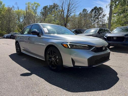 Solar Silver Metallic 2026 Honda Civic Hybrid Sport