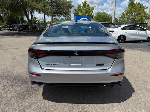 Solar Silver Metallic 2026 Honda Accord Hybrid Sport-L