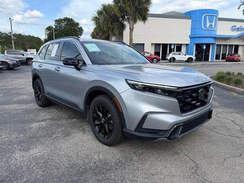 Lunar Silver Metallic 2024 Honda CR-V Hybrid Sport-L