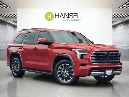 Supersonic Red 2024 Toyota Sequoia Limited