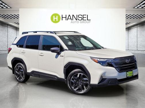 Crystal White Pearl 2026 Subaru Forester Hybrid Premium