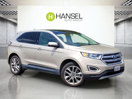 WHITE GOLD METALLIC 2018 Ford Edge Titanium