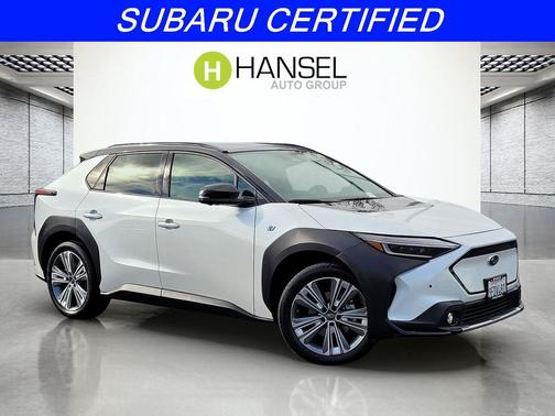 Cosmic White Pearl 2-Tone 2023 Subaru Solterra Touring