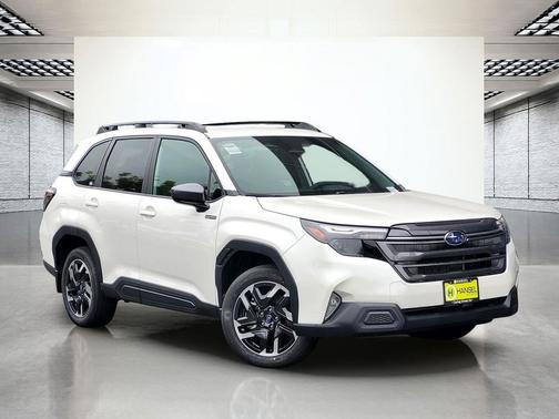 Crystal White Pearl 2026 Subaru Forester Hybrid Premium