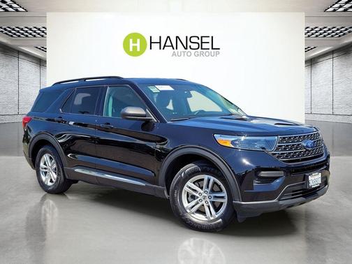 AGATE BLACK METALLIC 2022 Ford Explorer XLT