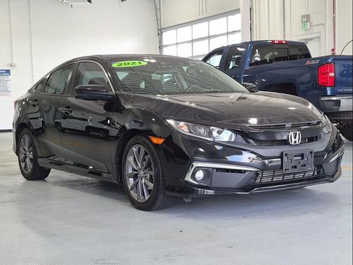 Crystal Black Pearl 2021 Honda Civic EX