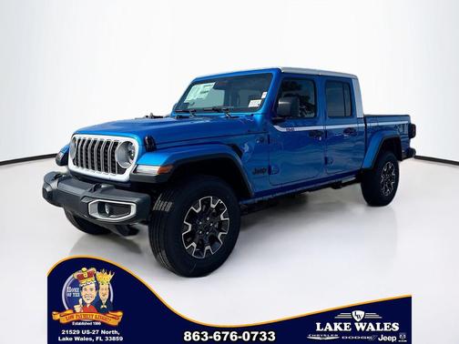 Hydro Blue Pearlcoat 2026 Jeep Gladiator Sahara 4x4