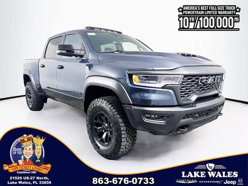 Forged Blue Metallic 2026 RAM 1500 RHO Crew Cab 4x4 5'7' Box