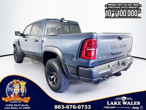Forged Blue Metallic 2026 RAM 1500 RHO Crew Cab 4x4 5'7' Box