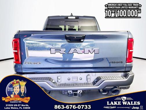 Forged Blue Metallic 2026 RAM 1500 RHO Crew Cab 4x4 5'7' Box