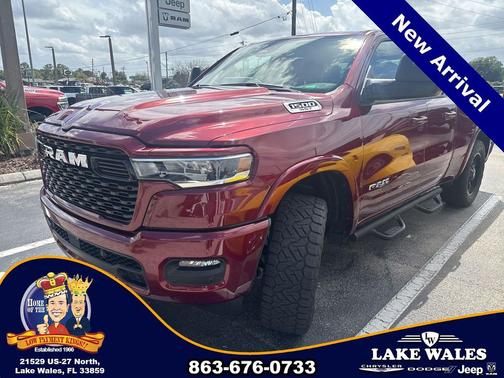 Delmonico Red Pearlcoat 2025 RAM 1500 Big Horn/Lone Star