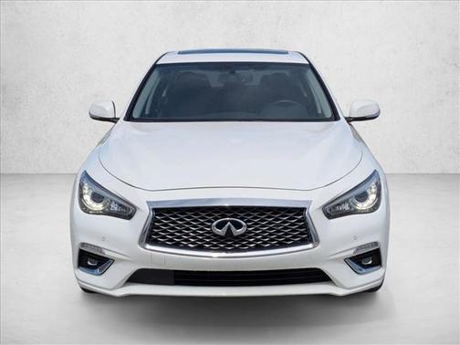 Pure White 2023 INFINITI Q50 3.0t LUXE