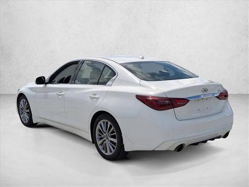 Pure White 2023 INFINITI Q50 3.0t LUXE