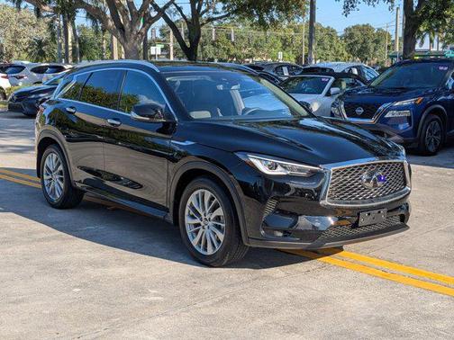 Black Obsidian 2023 INFINITI QX50 LUXE AWD