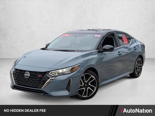 Atlantic Gray Metallic/Super Black 2025 Nissan Sentra SR