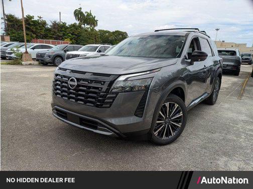 Gun Metallic 2026 Nissan Pathfinder Platinum