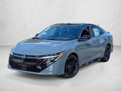 Atlantic Gray Metallic/Super Black 2026 Nissan Sentra SR