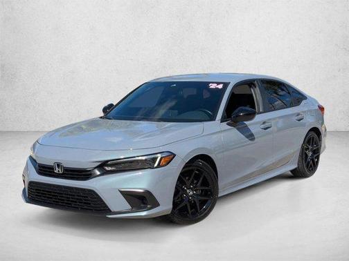 Silver/Gray 2024 Honda Civic Sport