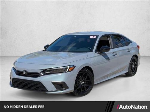Silver/Gray 2024 Honda Civic Sport
