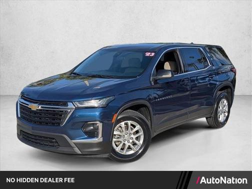 Northsky Blue Metallic 2023 Chevrolet Traverse LS