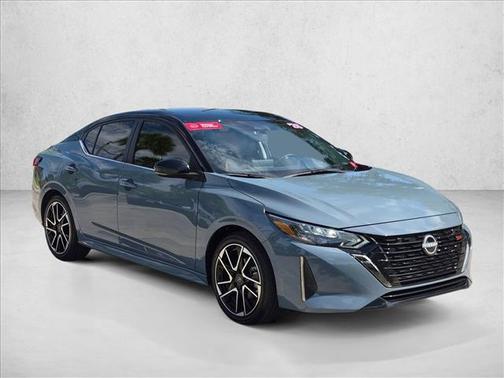 Atlantic Gray Metallic/Super Black 2025 Nissan Sentra SR