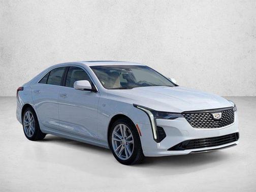 Summit White 2021 Cadillac CT4 Luxury