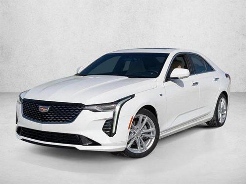 Summit White 2021 Cadillac CT4 Luxury