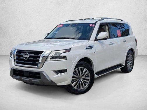 Aspen White TriCoat Pearl 2022 Nissan Armada SL 4WD