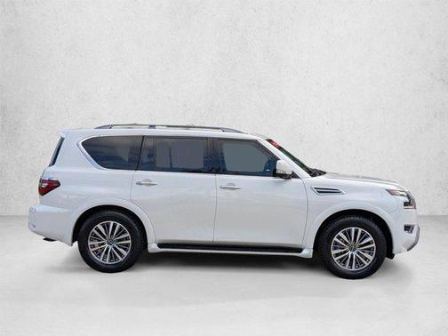 Aspen White TriCoat Pearl 2022 Nissan Armada SL 4WD