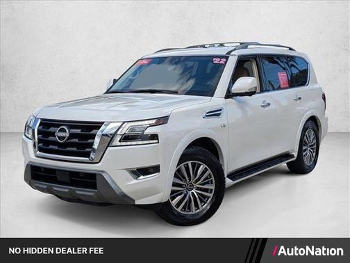 Aspen White TriCoat Pearl 2022 Nissan Armada SL 4WD