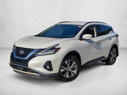 Pearl White Tricoat 2021 Nissan Murano SV Intelligent AWD