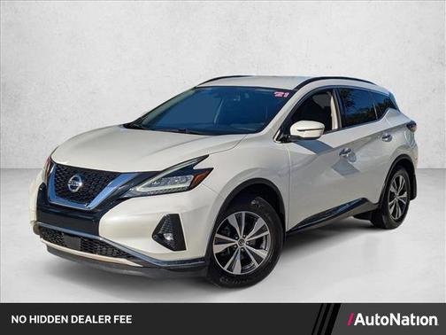 Pearl White Tricoat 2021 Nissan Murano SV Intelligent AWD