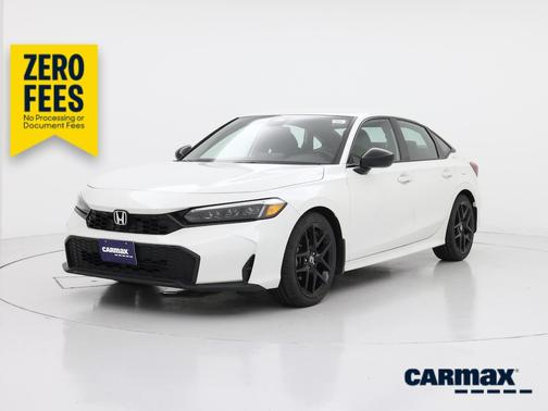 White 2025 Honda Civic Sport