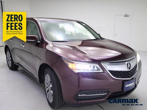 Burgundy 2015 Acura MDX