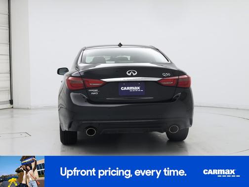 Black 2019 INFINITI Q50 Luxe