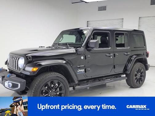 Black 2024 Jeep Wrangler 4xe Sahara