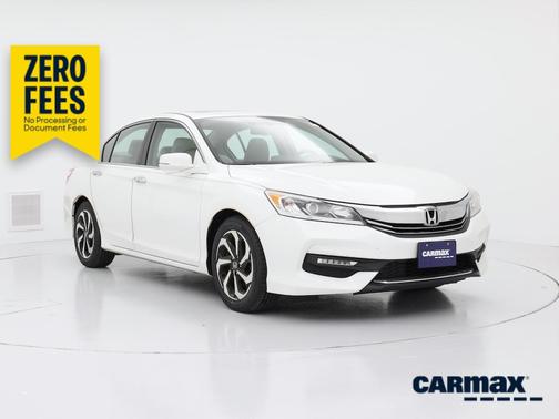 White 2017 Honda Accord EX-L